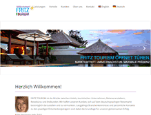 Tablet Screenshot of fritztourism.com